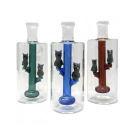 14mm 90 Degree Owl Squad Design Perc Ash Catcher, Assorted, 5.1 in