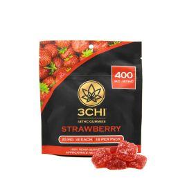 3Chi Delta 8 Gummies- 16PK, Strawberry, 400 mg