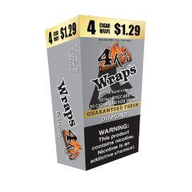 4 Kings 120 Cigarillo Wraps- 4PK (30CT), Diamond (PP)
