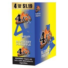 4 Kings Pre-Priced Cigarillos- 4PK (15CT), Blueberry Pineapple