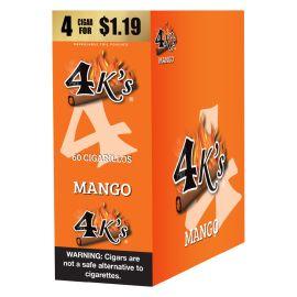 4 Kings Pre-Priced Cigarillos- 4PK (15CT), Mango