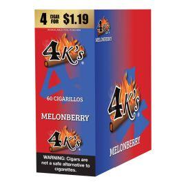 4 Kings Pre-Priced Cigarillos- 4PK (15CT), Melon Berry