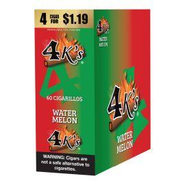 4 Kings Pre-Priced Cigarillos- 4PK (15CT), Watermelon