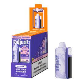 adjust MySour 40K Disposable (5CT), Sour Peach Raspberry, 5%