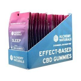 Alchemy Naturals CBD Gummies Display- 2PK (20CT), Pomegranate Berry, 2000 mg