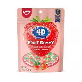Amos 4D Juicy Burst Gummies, Strawberry, 6 oz