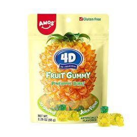 Amos 4D Juicy Burst Gummies, Pineapple, 6 oz