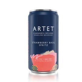 ARTET D9 Infused Spritz, Strawberry Basil, 10mg