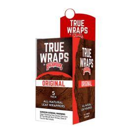 Backwoods True Wraps Natural Leaf Wraps- 5PK (16CT), Natural