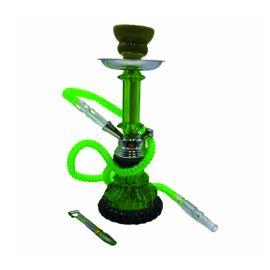 Badshah Cloudzen 1 Hose Hookah, Green, 12 in