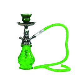 Badshah Lil Pear 1 Hose Hookah, Green, 10 in