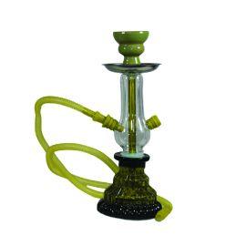 Badshah Mist 1 Hose Hookah, Yellow, 12in