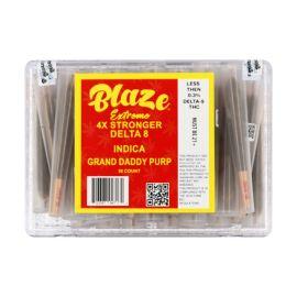 Blaze Delta 8 Xtreme Preroll (30CT), Grandaddy Purp (Indica), 1 g