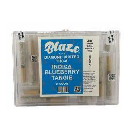 Blaze THCA Diamond Dust Preroll (24CT), Blueberry Tangie (Indica), 1 g