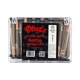 Blaze THCA Gold Preroll (40CT), Gas Leak (Sativa), 1 g