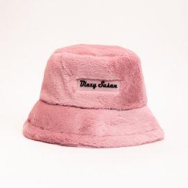 Blazy Susan Fuzzy Bucket Hat, Pink