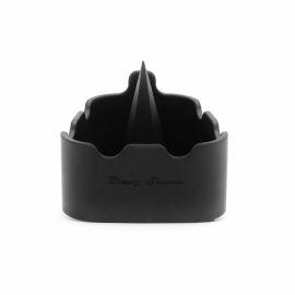 Blazy Susan Silicone Ashtray w/ Bowl Cleaner, Black