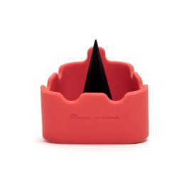 Blazy Susan Silicone Ashtray w/ Bowl Cleaner, Red