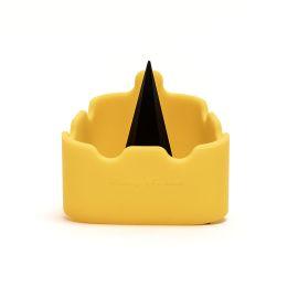 Blazy Susan Silicone Ashtray w/ Bowl Cleaner, Yellow