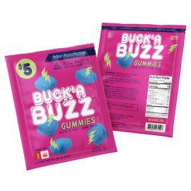 Buck'A Buzz Delta 9 Gummies- 5PK, Blue Buzzberry, 50MG