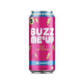 Buzz Me'Up Delta 9 THC + Caffeine Energy Drink, Blue Buzzberry, 12 oz