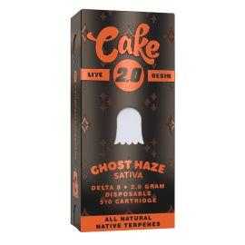 Cake Delta 8 510 Live Resin Cartridge (5CT), Ghost Haze (Sativa), 2 g