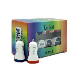 Celltekk Single USB Car Charger (10CT), White