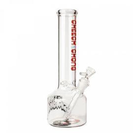 Cheech & Chong Glass Still Smokin Canteen Base Water Pipe, Clear, 12 in