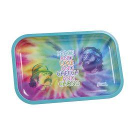 Cheech & Chong Small Rolling Tray, Peace & Love