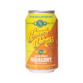 Cheech & Chong's High & Dry Seltzer, Citrus Sunrise Blood Orange/Key Lime, 5 mg