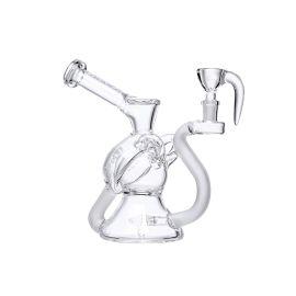 Cheech Clear Recycler Dab Rig, Clear, 7 in