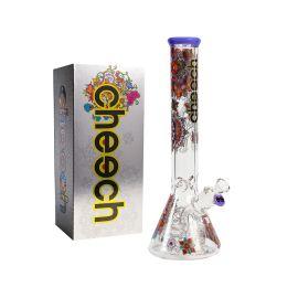 Cheech The Allure Of Paisley Water Pipe, Clear/Paisley, 16 in
