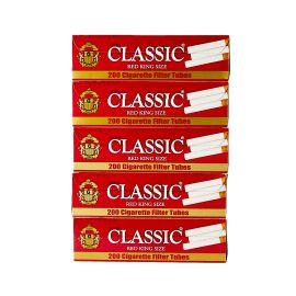 Classic Tubes- 200PK (5CT), Red, King