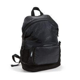 Cookies Luxe Satin Smell Proof Repeated Logo Backpack, Black, 21 in x 16 in x 20 in
