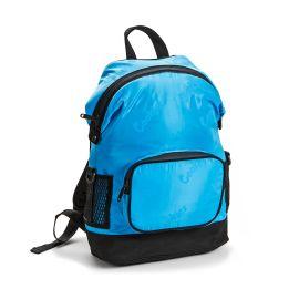 Cookies Luxe Satin Smell Proof Repeated Logo Backpack, Cookies Blue, 21 in x16 in x 20 in