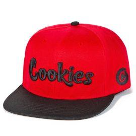 Cookies Original Logo Two-Tone Snapback, Red/Black