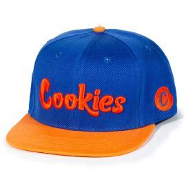 Cookies Original Logo Two-Tone Snapback, Royal Blue/Orange