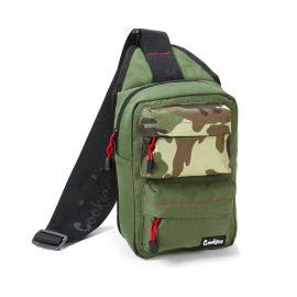 Cookies Rack Pack Smell Proof Shoulder Sling Bag, Olive, 24 in x 17 in x 16 in