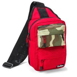 Cookies Rack Pack Smell Proof Shoulder Sling Bag, Red, 24 in x 17 in x 16 in
