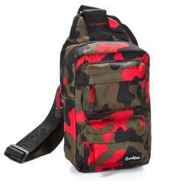 Cookies Rack Pack Smell Proof Shoulder Sling Bag, Red Camo, 24 in x 17 in x 16 in