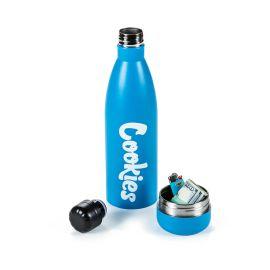 Cookies Stash Water Bottle with Hidden Compartment, Cookies Blue