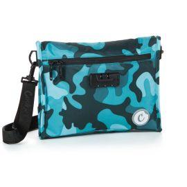 Cookies The Bizznizz Mid-Size Streamlined Smell Proof Shoulder Bag, Mint Camo