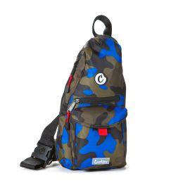 Cookies Traveler Smell Proof Sling Bag, Navy Camo, 20 in x 17 in x 14 in