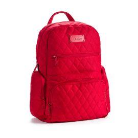 Cookies V4 Smell Proof Quilted Backpack, Red, 21 in x 16 in x 17 in