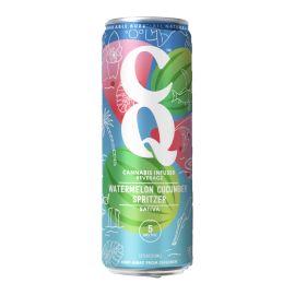 CQ Cannabis Infused Spritzer, Watermelon Cucumber Spritzer (Sativa), 5 mg