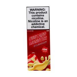 Custard Monster Salt E-Liquid, Strawberry Custard, 48 mg