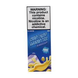 Custard Monster Salt E-Liquid, Blueberry Custard, 48 mg
