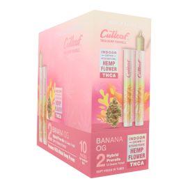 Cutleaf THCA Prerolls- 2PK (10CT), Banana OG (Hybrid), 2 g