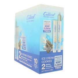 Cutleaf THCA Prerolls- 2PK (10CT), Ice Cream Cookies (Sativa), 2 g