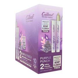 Cutleaf THCA Prerolls- 2PK (10CT), Purple Punch (Hybrid), 2 g